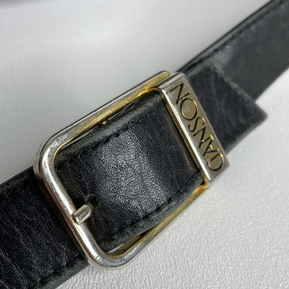 Ganson vintage leather shoulder bag purse black - Picture 2 of 16